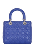 Medium Lady Dior, &pound;1,600, Handbags, Blue, Leather, Back view